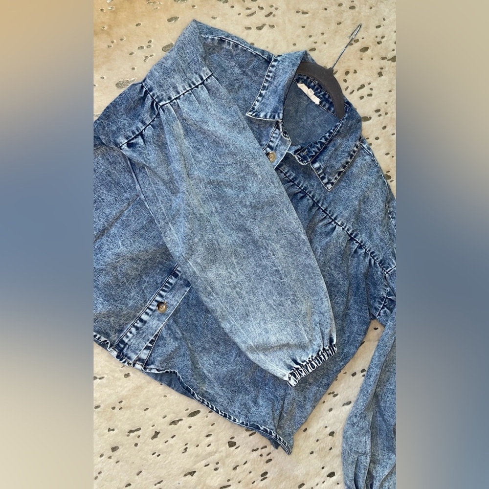 Promesa Washed Denim Top L - Picture 3 of 7